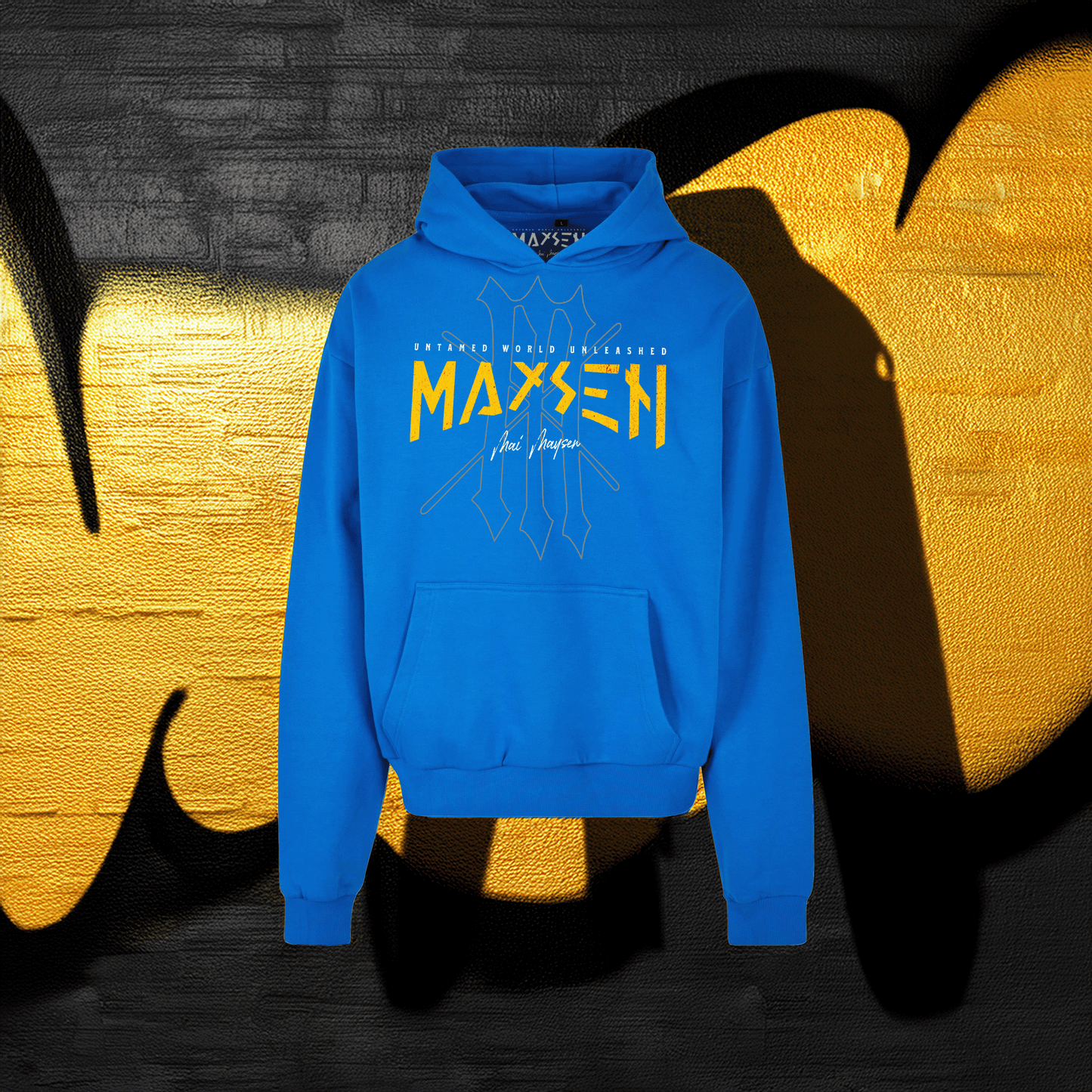 Maysen Yellow Logo Ultra Heavy Cotton Box Hoodie