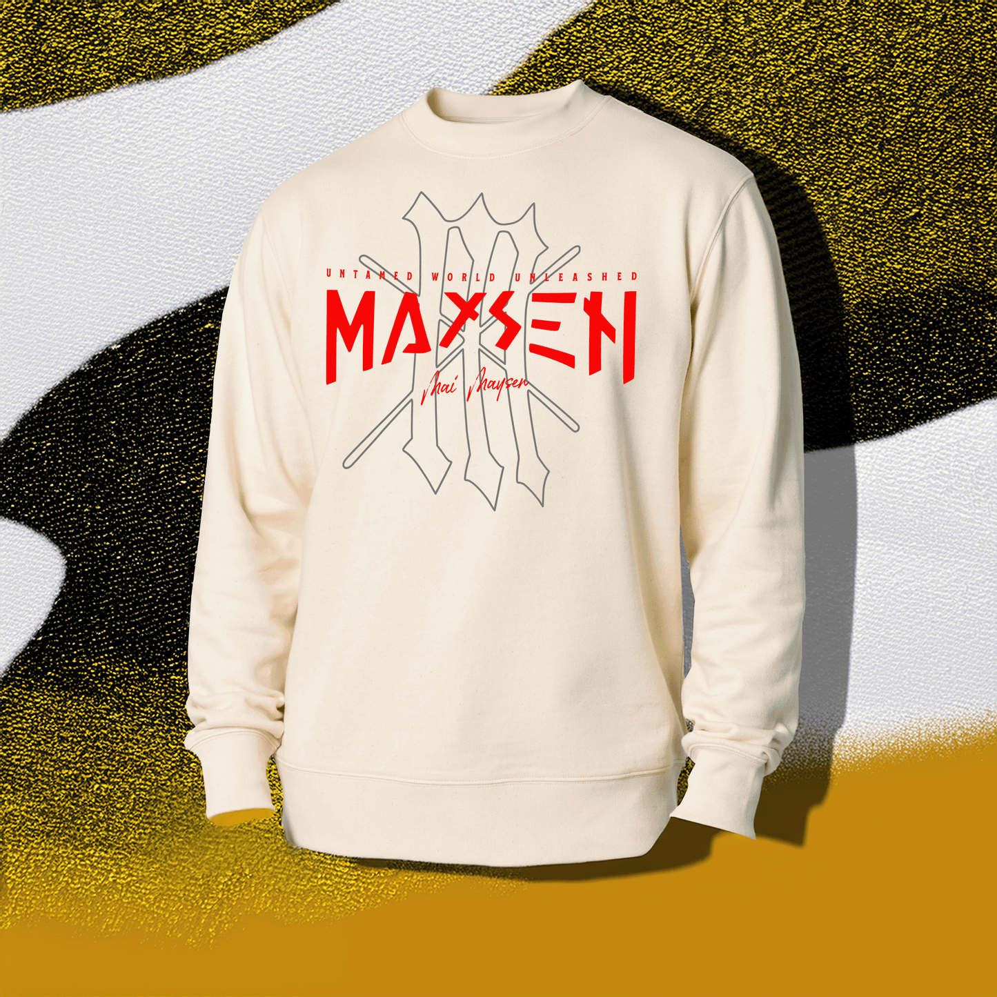 May Maysen Red Logo Iconic Unisex Crewneck-Sweatshirt