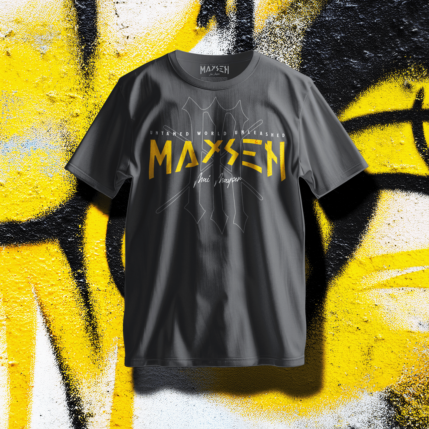 Maysen Yellow Logo Premium T-Shirt