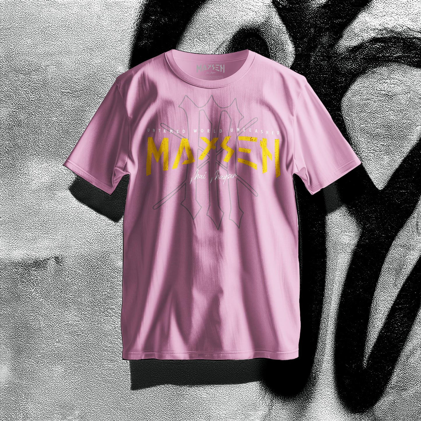 Maysen Yellow Logo Premium T-Shirt