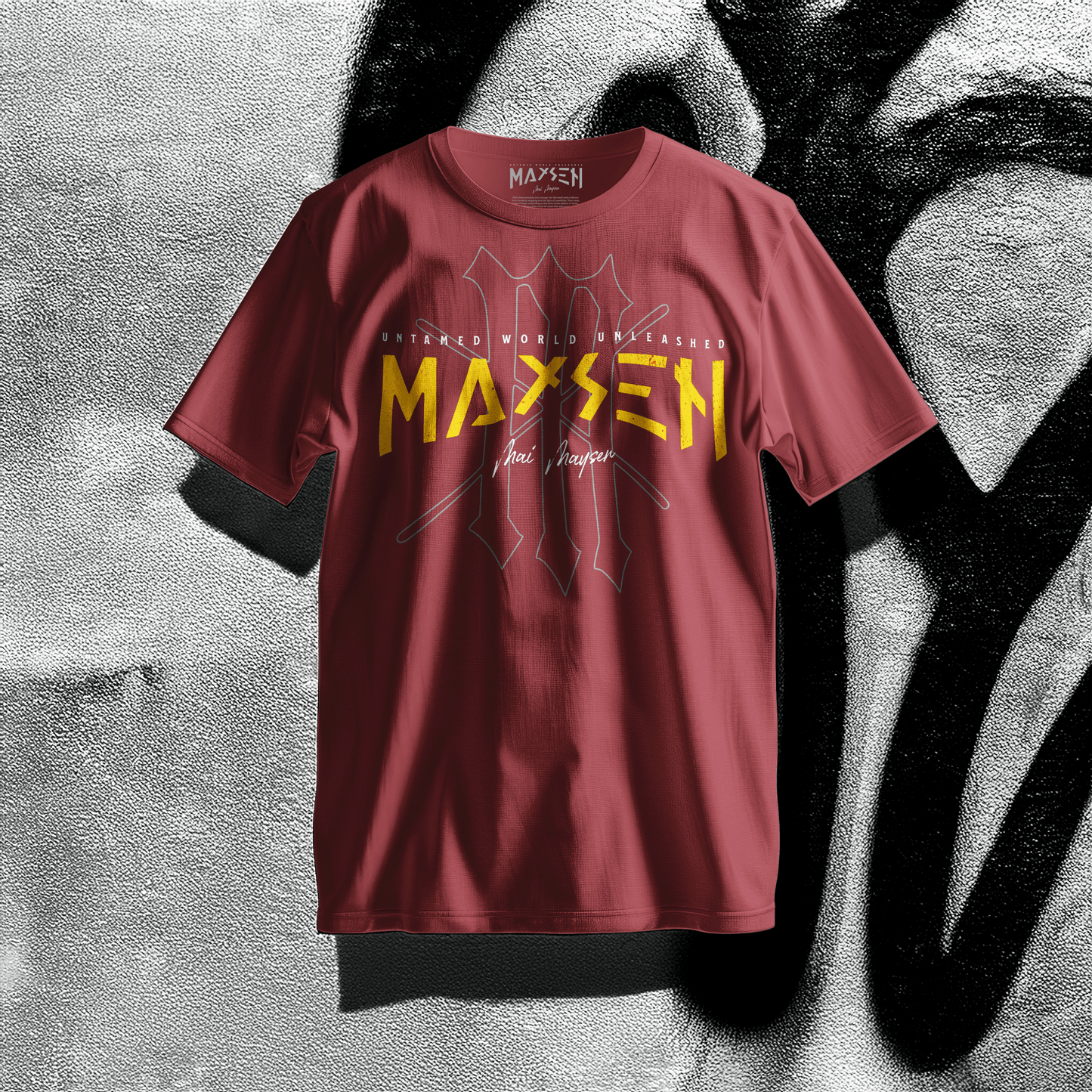 Maysen Yellow Logo Premium T-Shirt