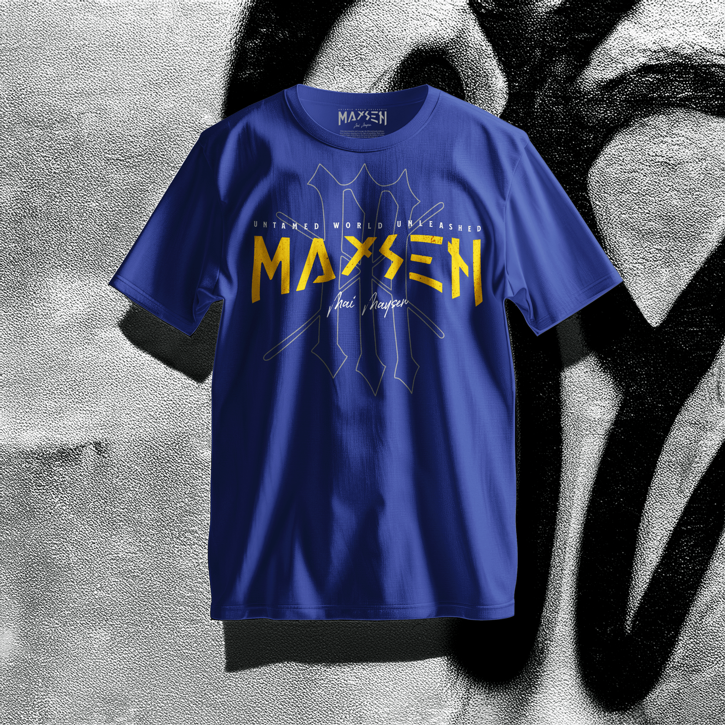 Maysen Yellow Logo Premium T-Shirt
