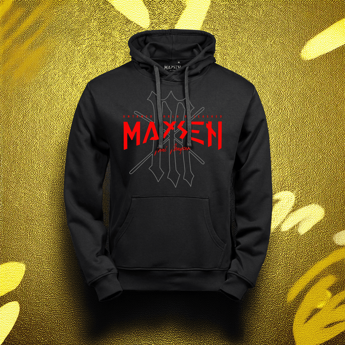 May Maysen Red Logo Power Hoodie