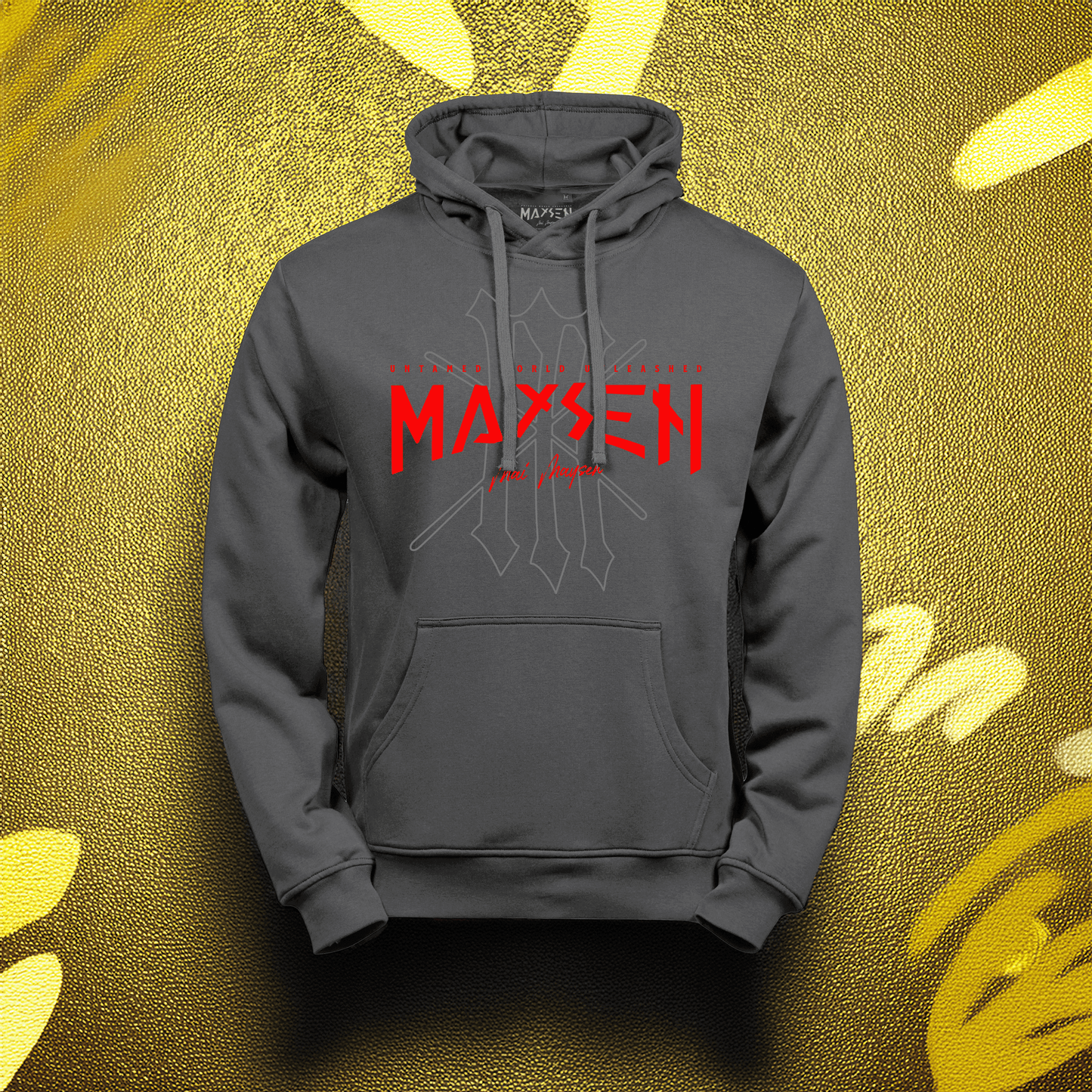 May Maysen Red Logo Power Hoodie