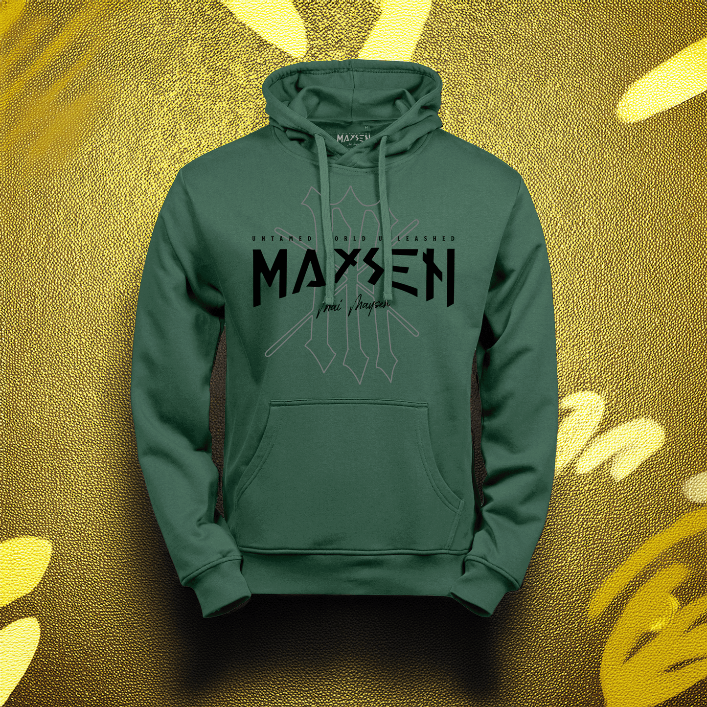 May Maysen Black Logo Power Hoodie
