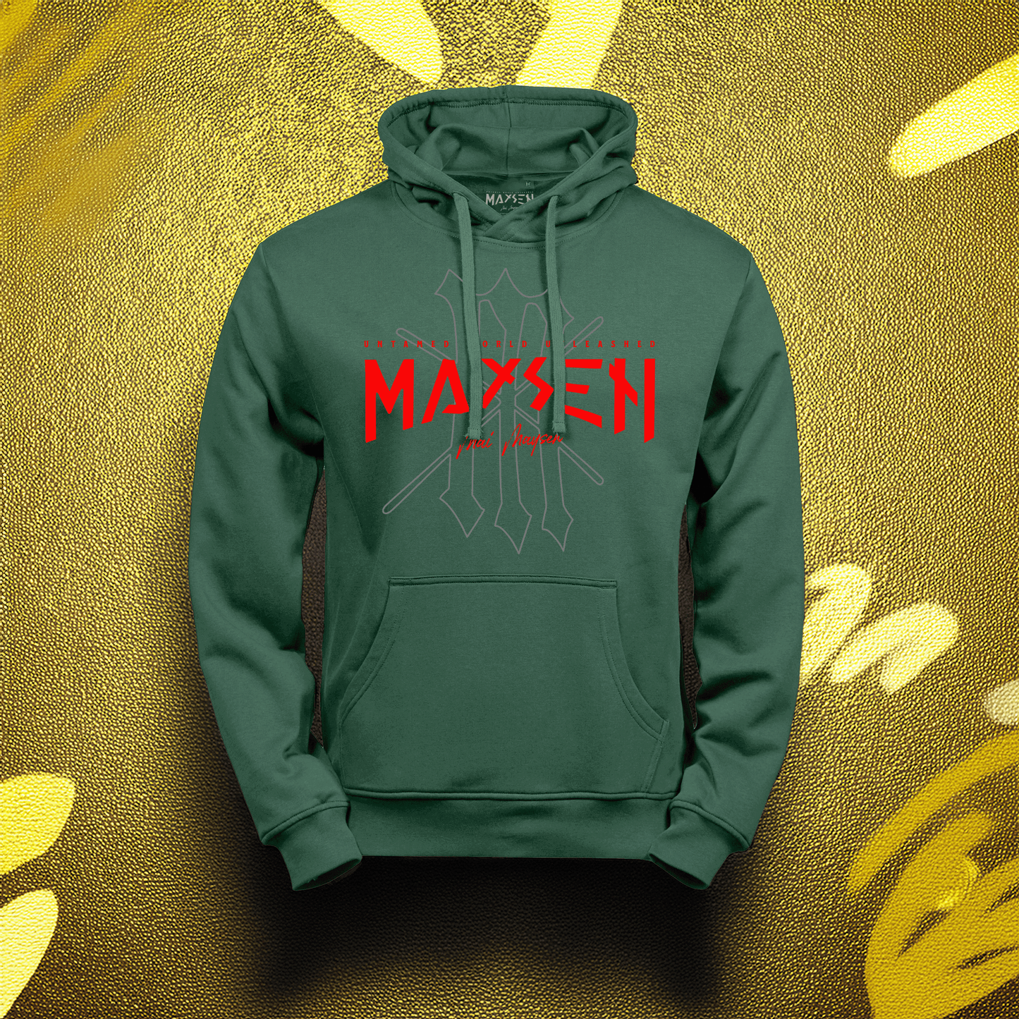 May Maysen Red Logo Power Hoodie