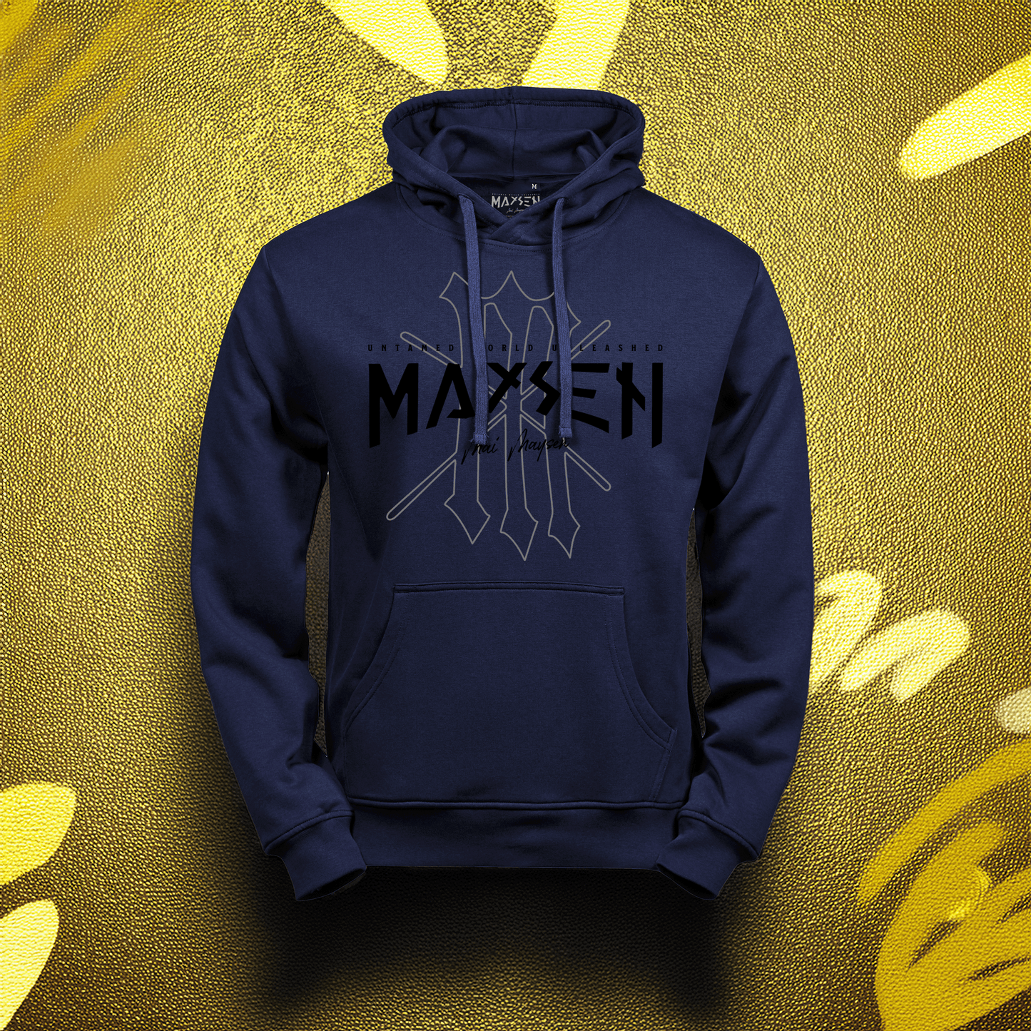 May Maysen Black Logo Power Hoodie