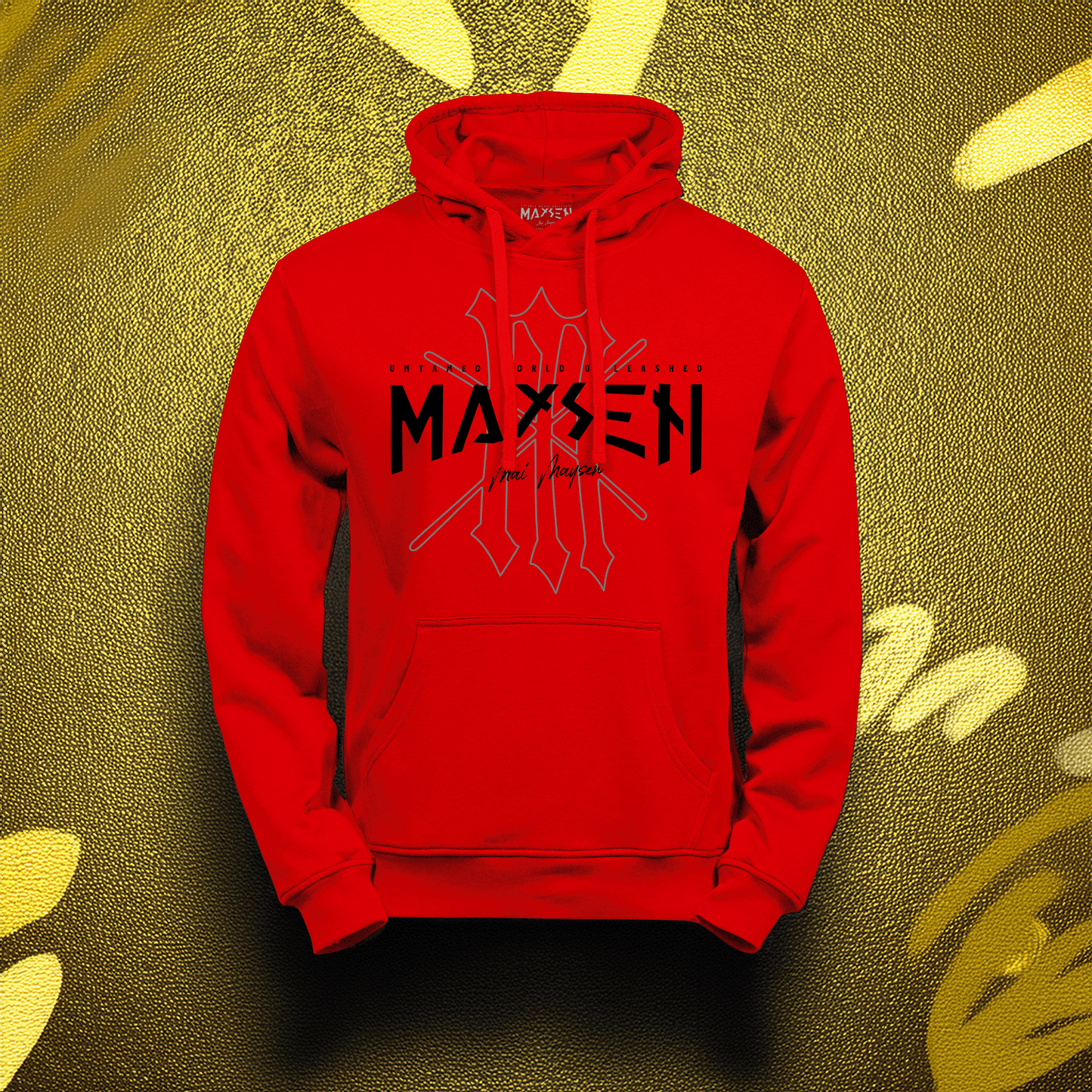 May Maysen Black Logo Power Hoodie