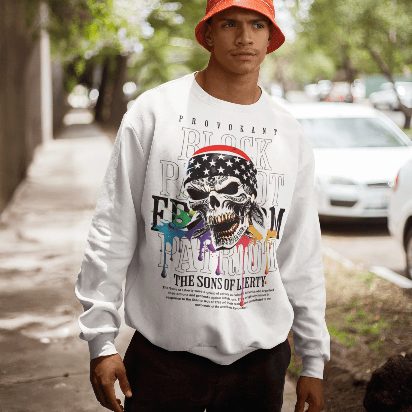 May Maysen Block Patriot Iconic Unisex Crewneck-Sweatshirt