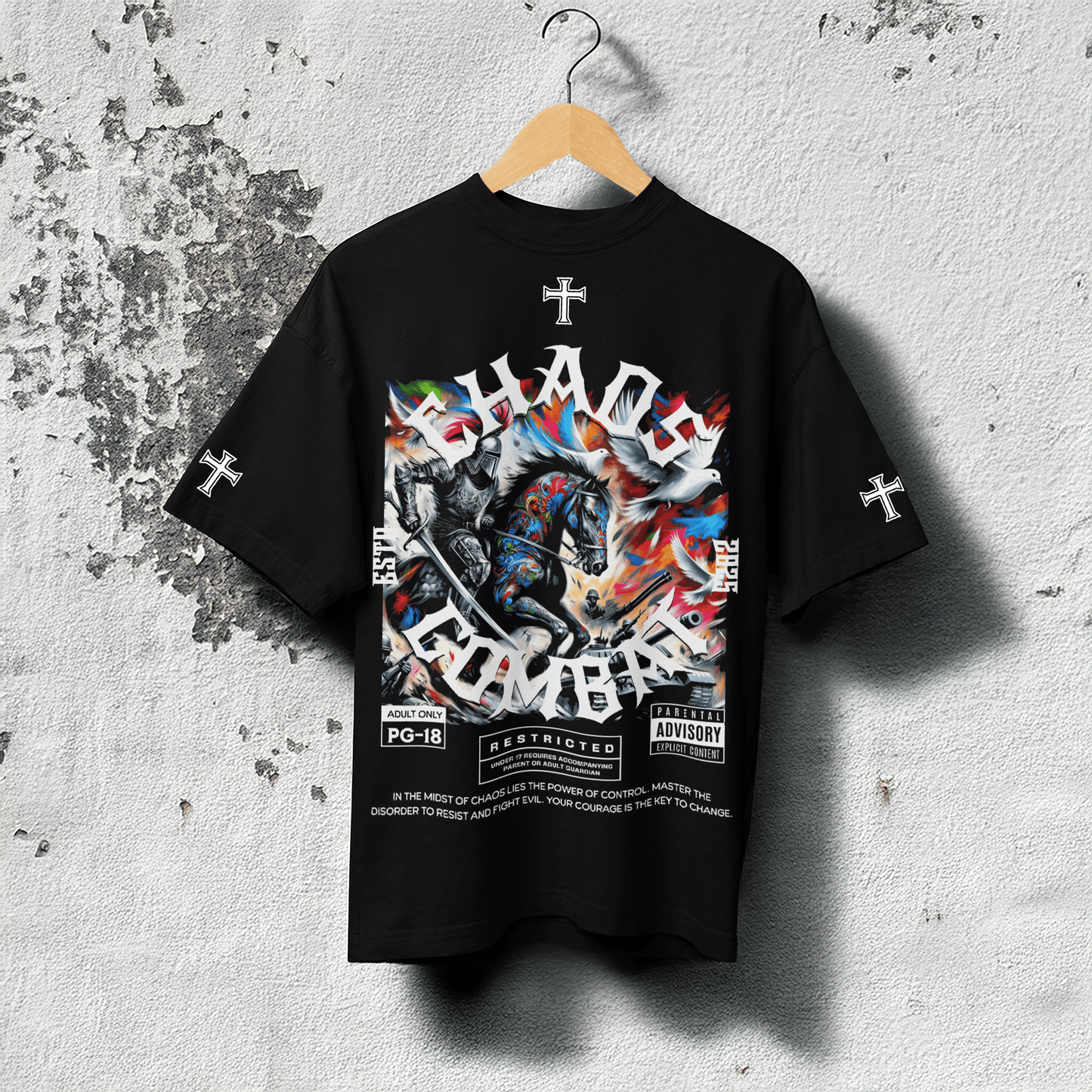 Chaos Combat Blaster 2.0 Oversized T-Shirt