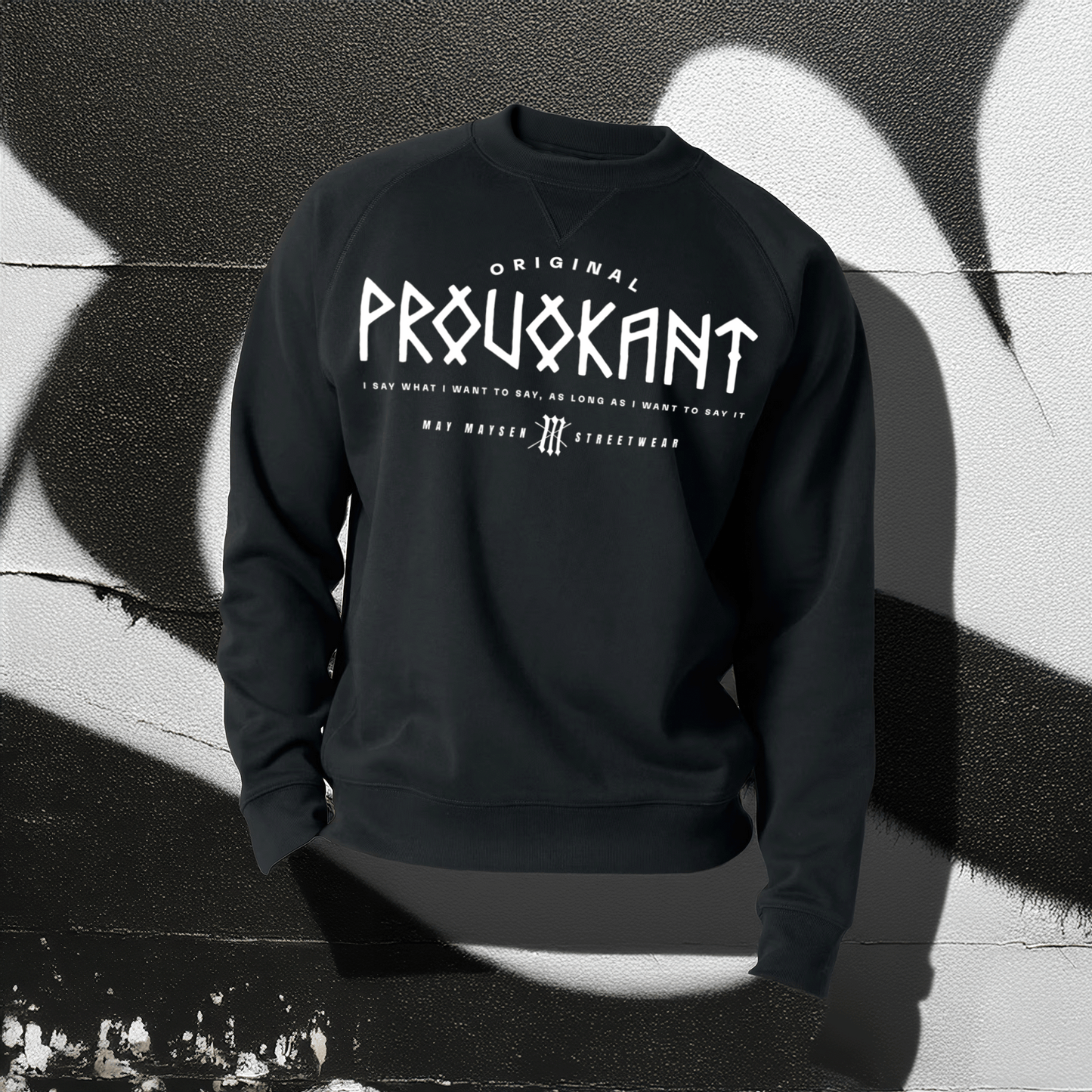 Provokant Logo Original Knoxer Unisex-Relaxed-Raglan-Sweatshirt