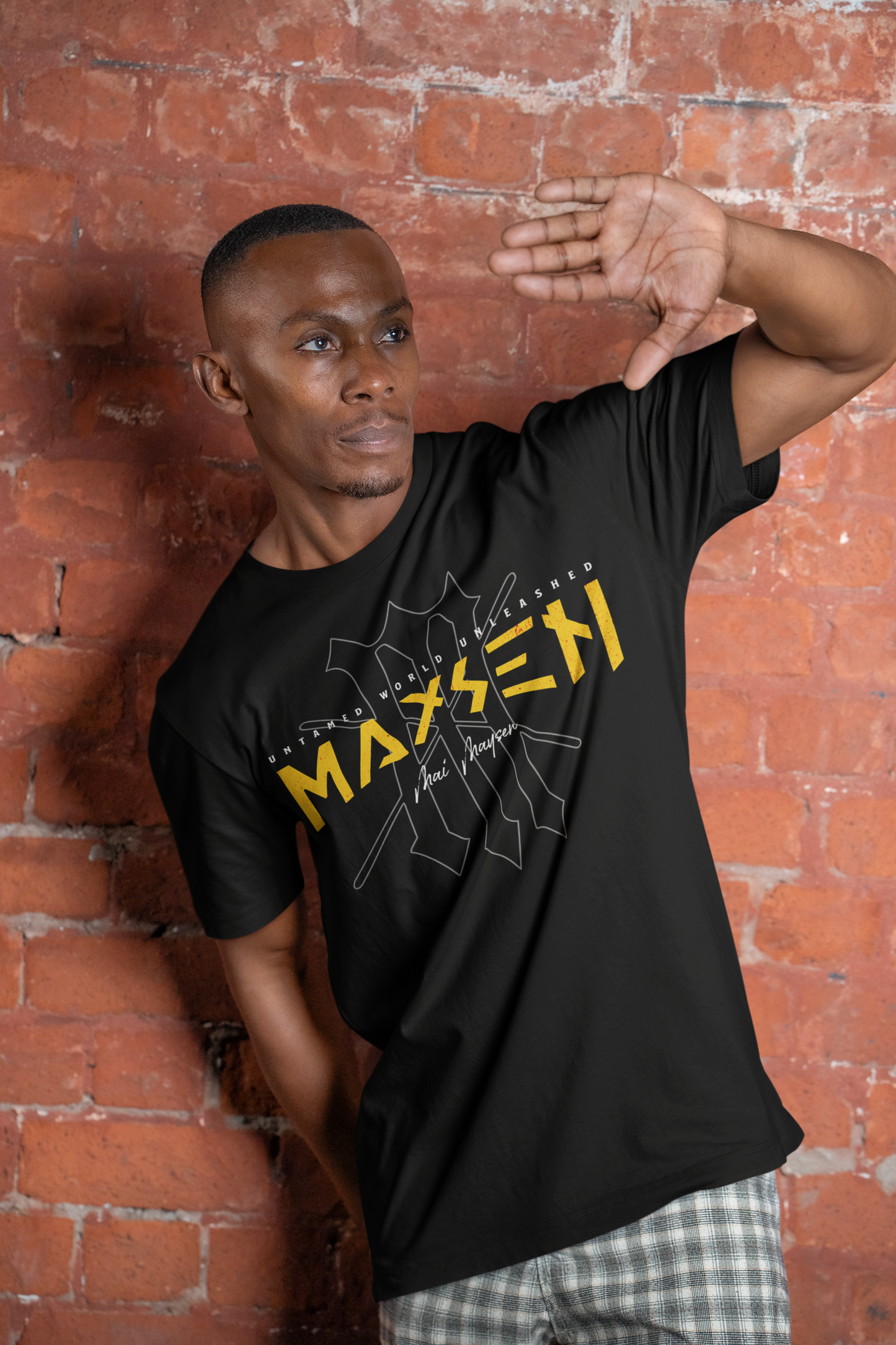 Maysen Yellow Logo Premium T-Shirt