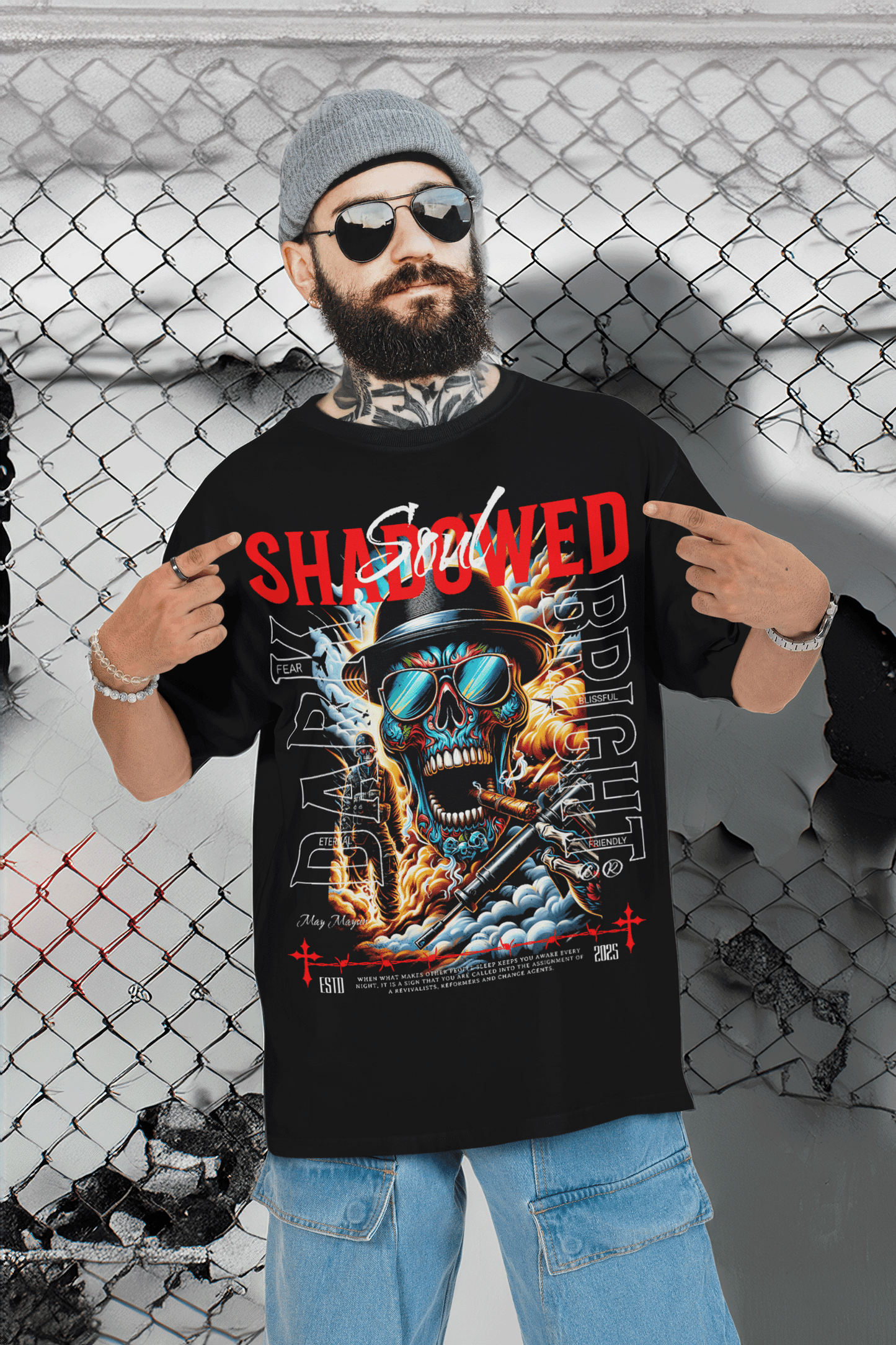Shadowed Soul Blaster 2.0 Oversized T-Shirt