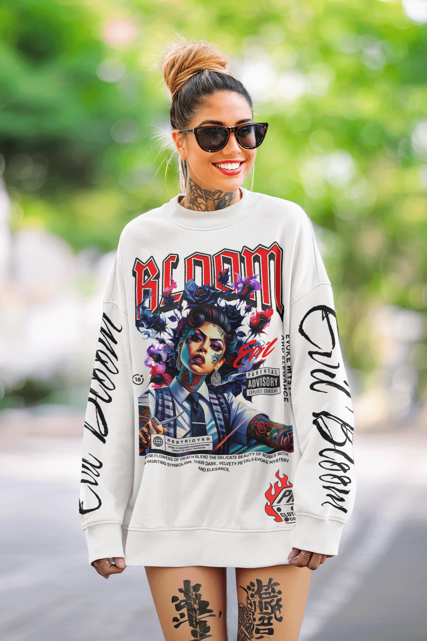 Evil Bloom Ledger Dry Sweatshirt