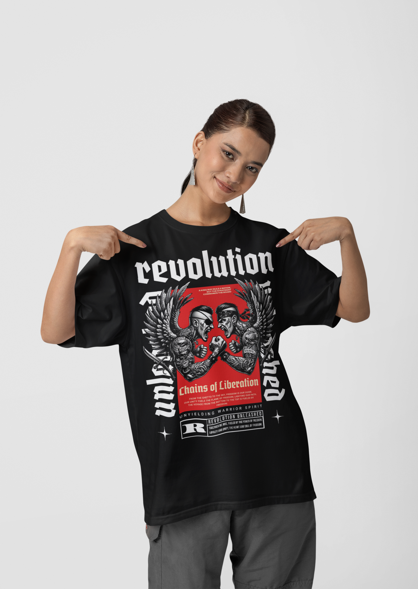 Revolution Unleashed Tiger Cotton Oversized T-Shirt