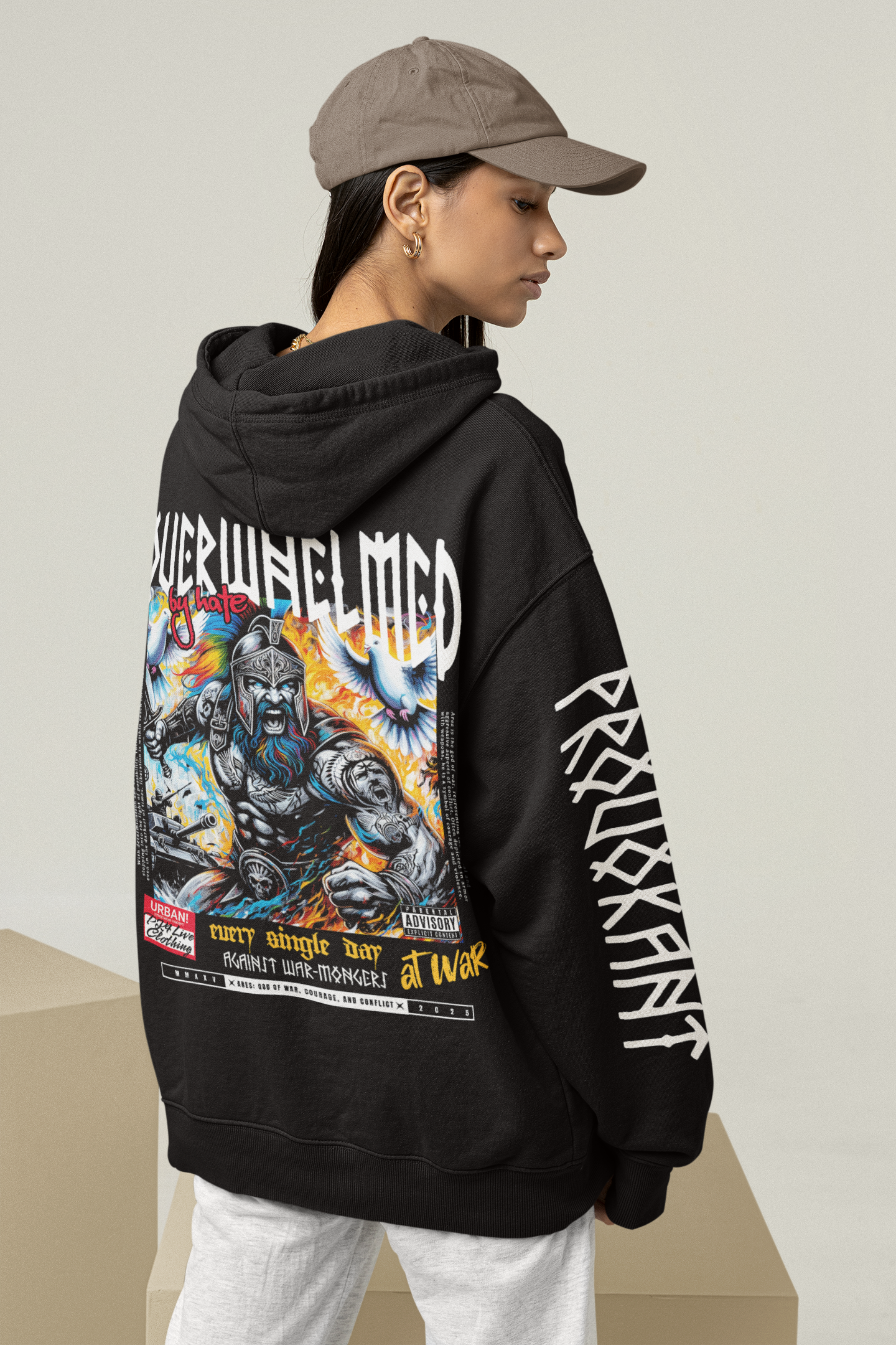 Warmongers Unisex Oversized Hoodie