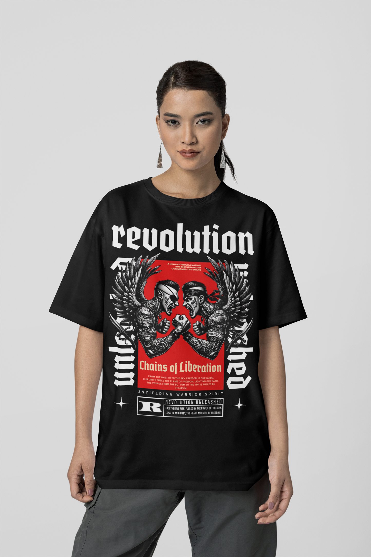Revolution Unleashed Tiger Cotton Oversized T-Shirt