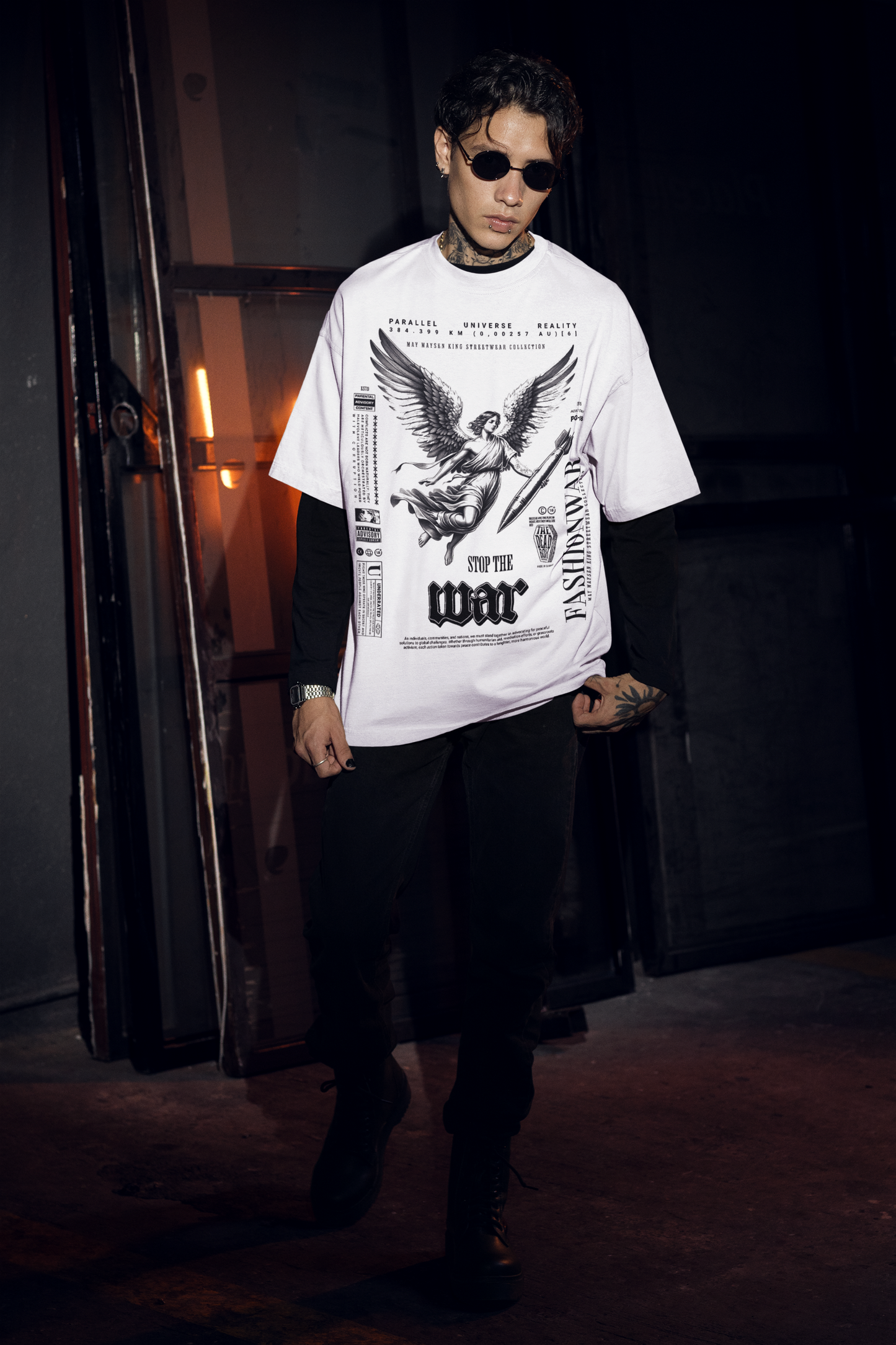 Stop the War Blaster 2.0 Oversized T-Shirt