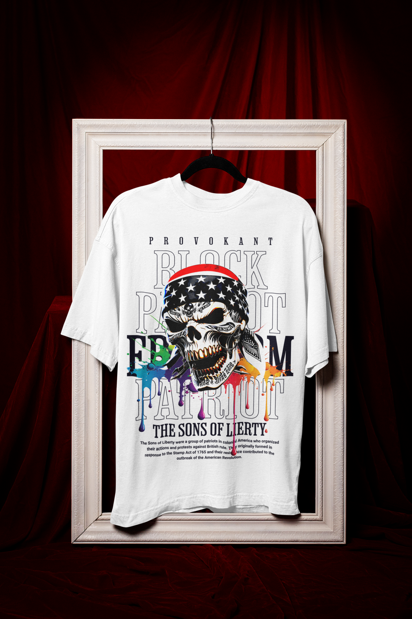 Block Patriot Tiger Cotton Oversized T-Shirt