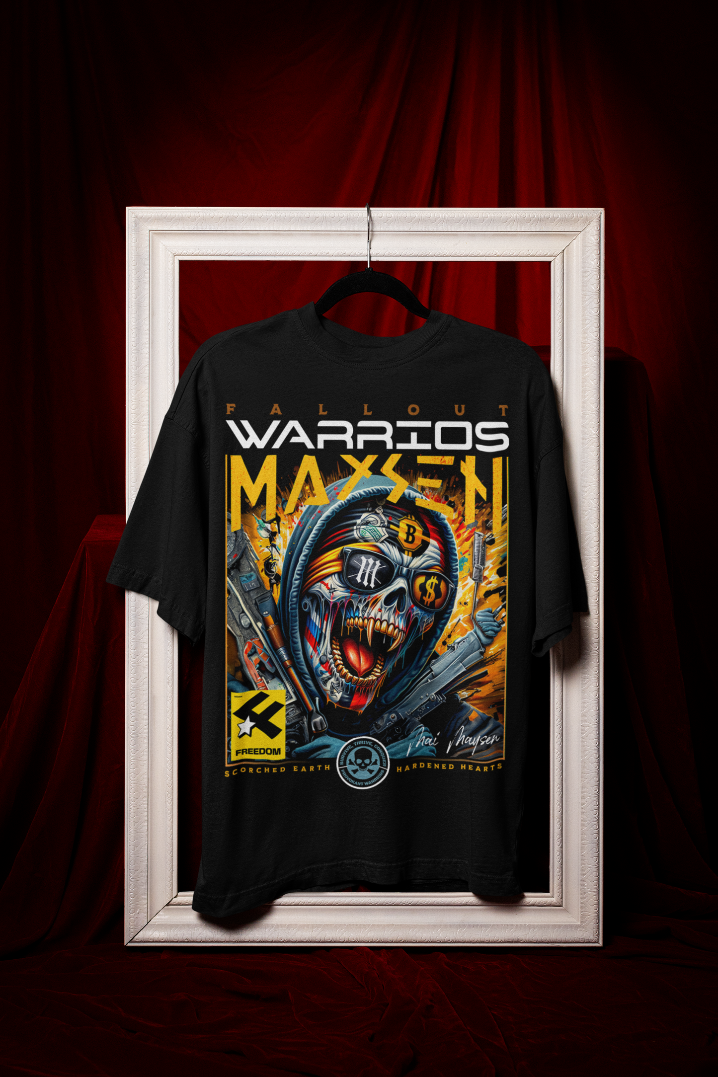 Fallout Warrios Tiger Cotton Oversized T-Shirt