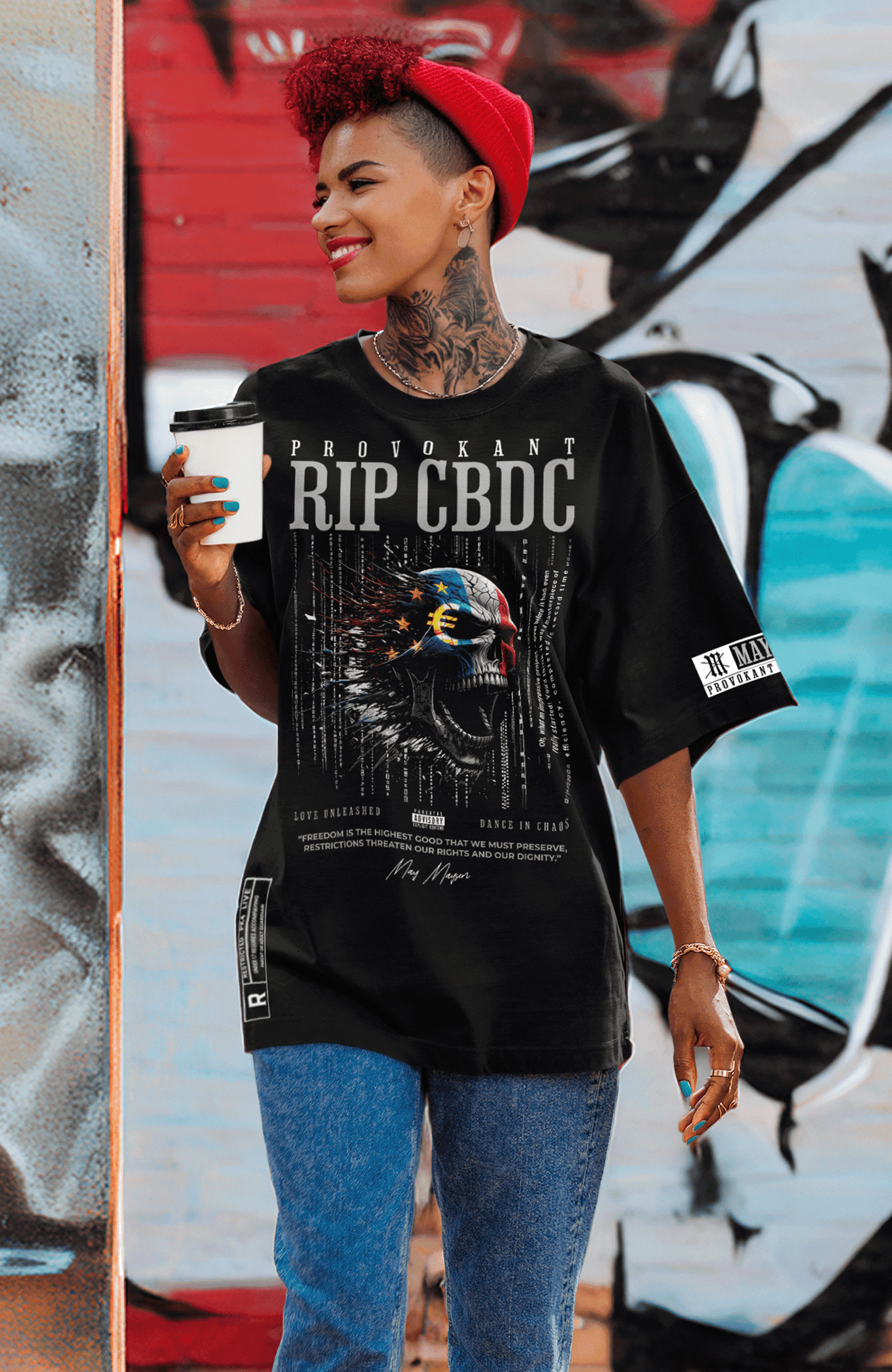 RIP CBDC Blaster 2.0 Oversized T-Shirt