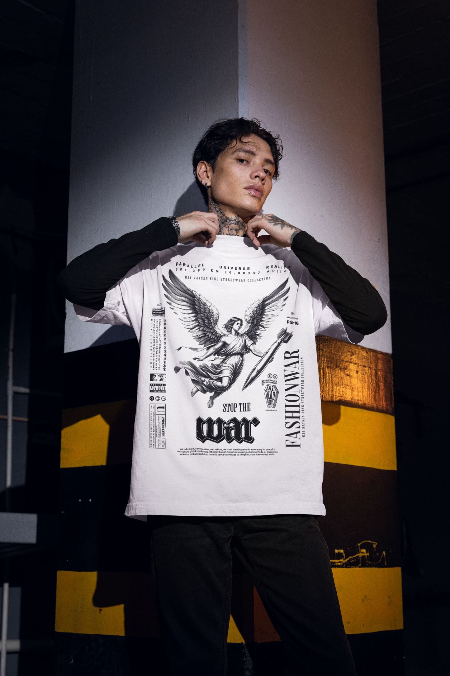 Stop the War Blaster 2.0 Oversized T-Shirt