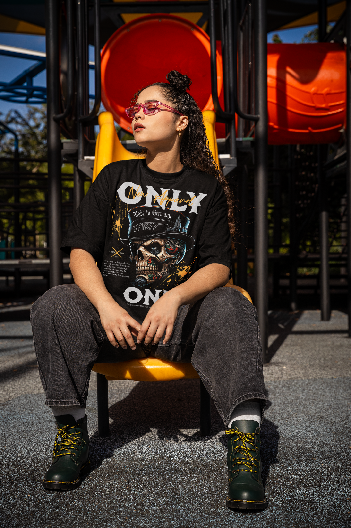 ONLY ONE Tiger Cotton Oversized T-Shirt
