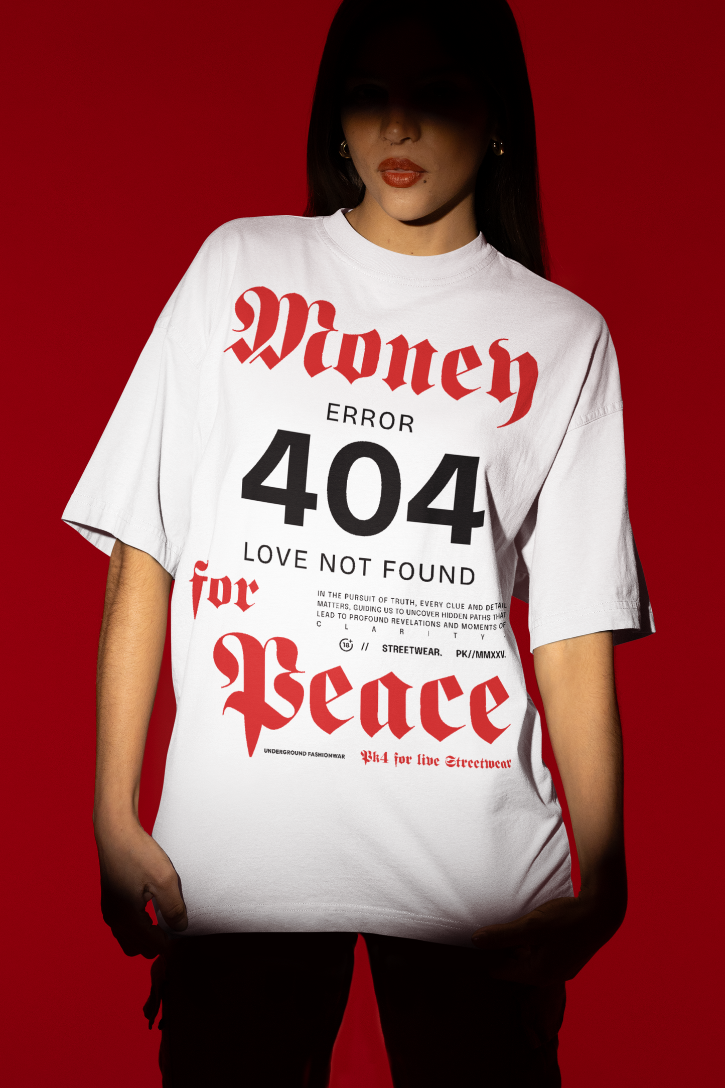 Money for Peace Blaster 2.0 Oversized T-Shirt