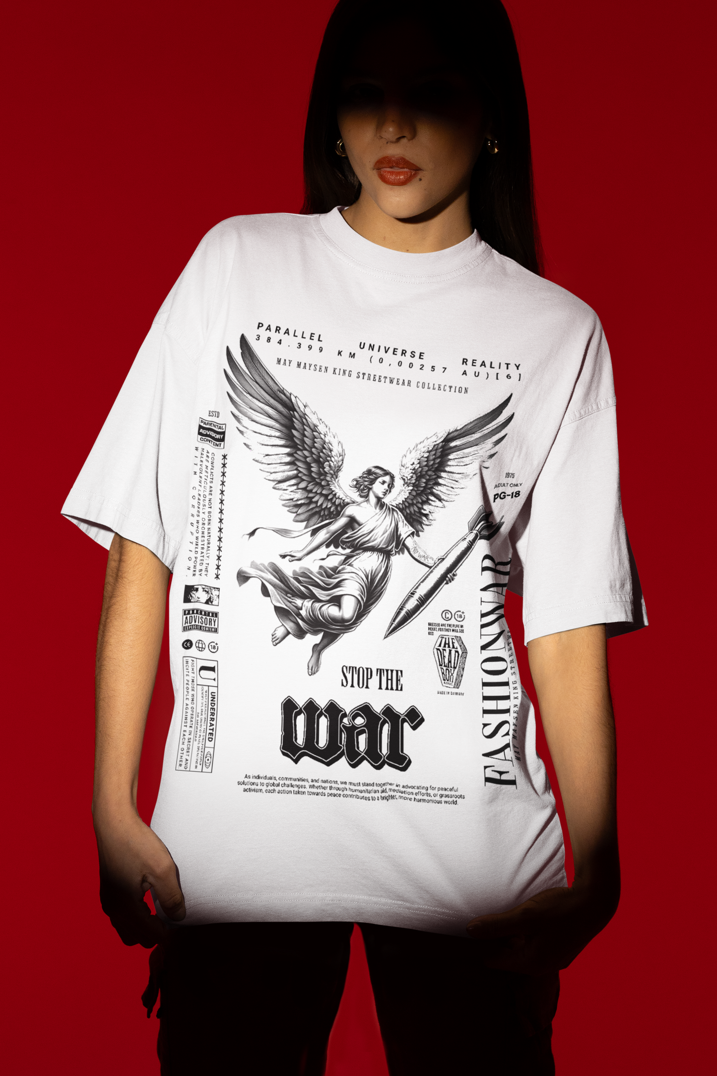 Stop the War Blaster 2.0 Oversized T-Shirt