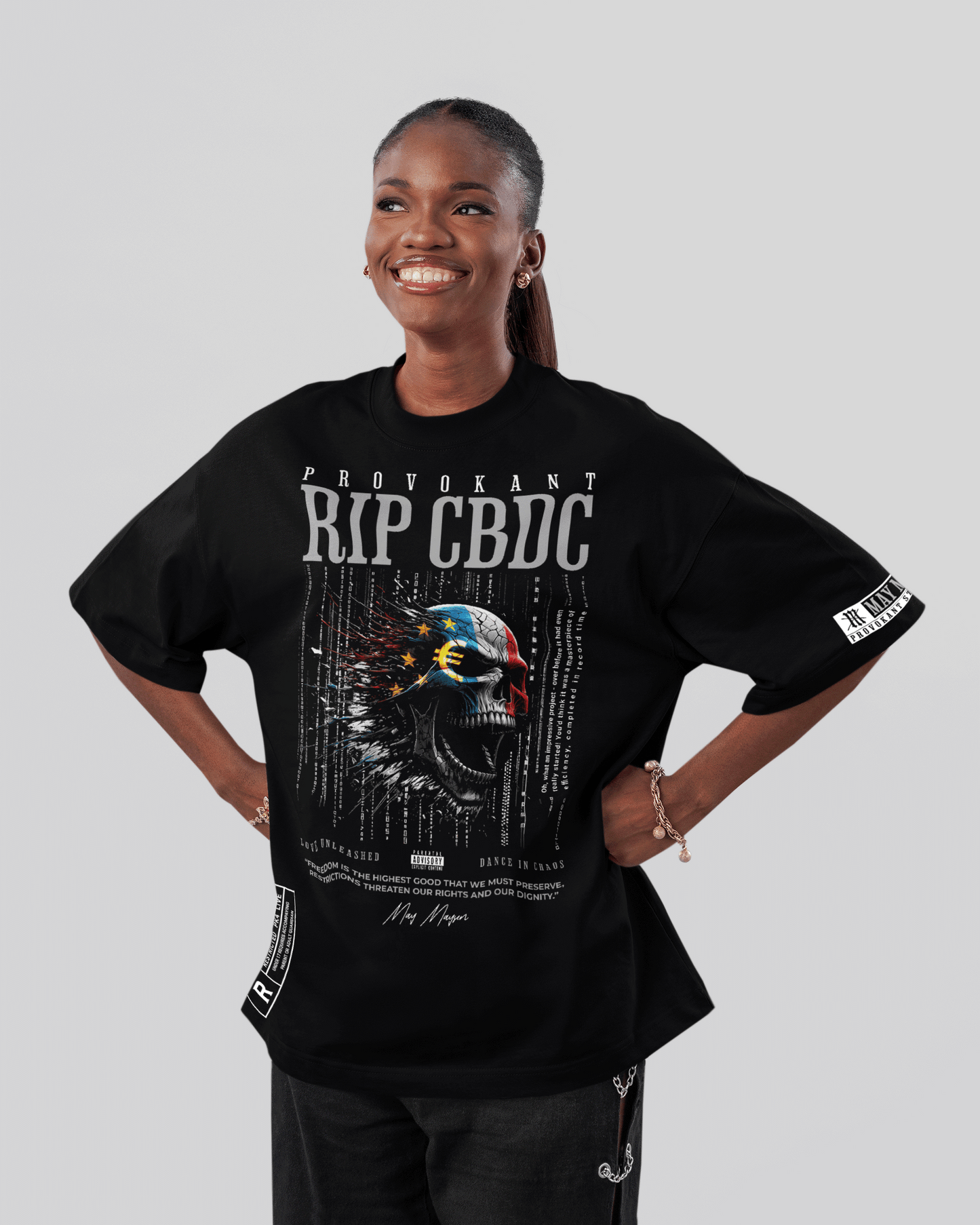RIP CBDC Blaster 2.0 Oversized T-Shirt