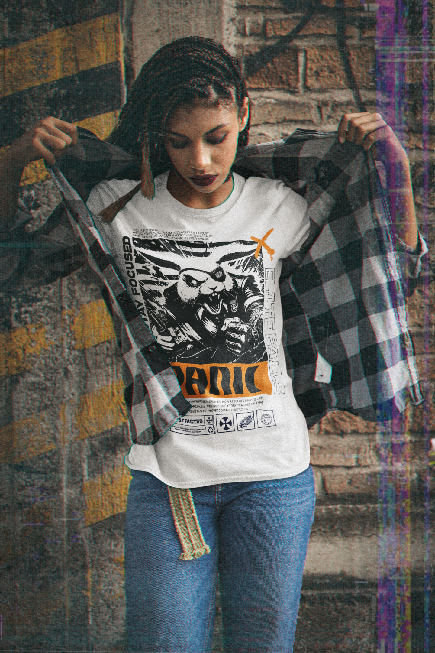 Panic Medium Fit unisex T Shirt