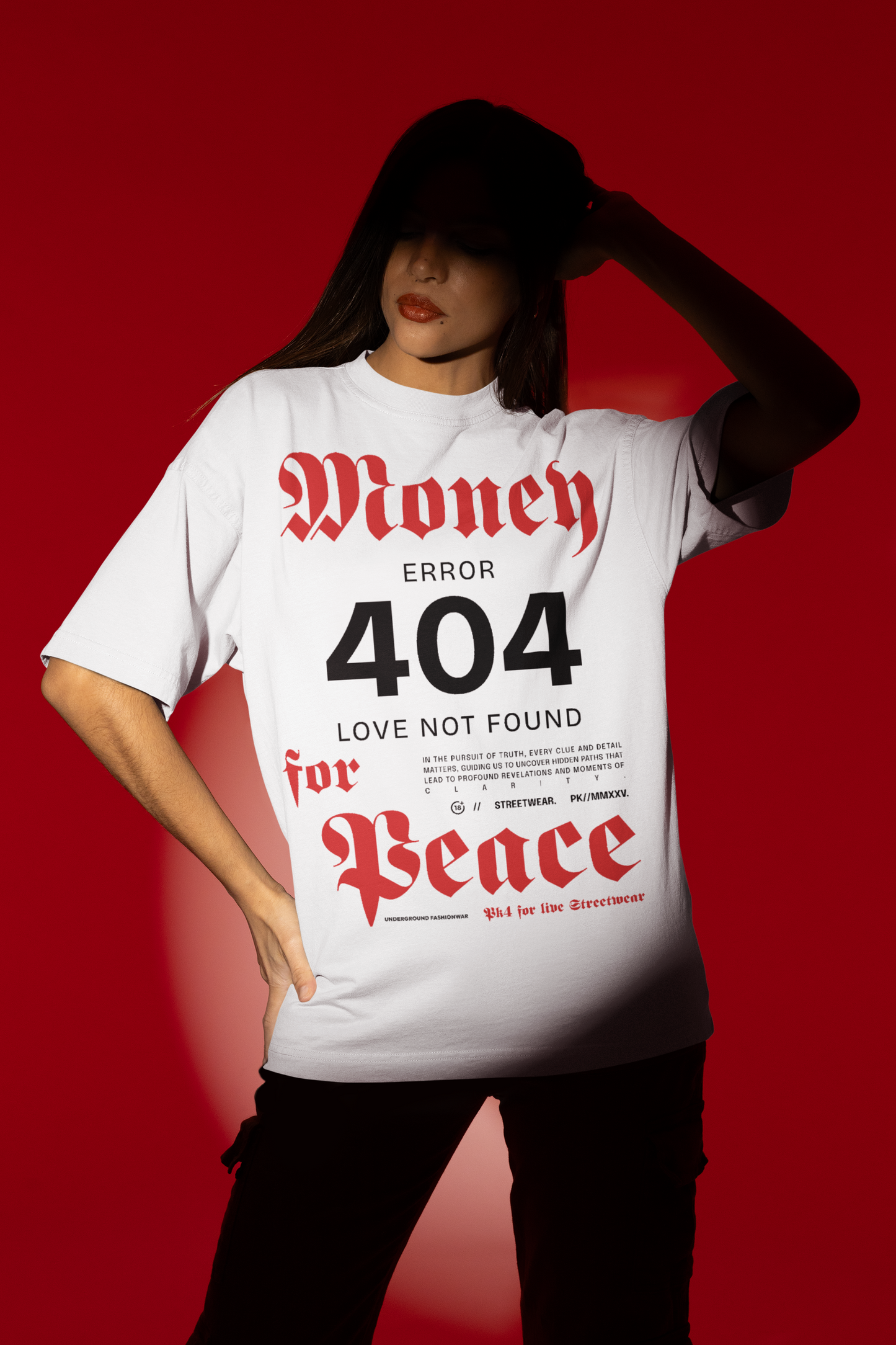Money for Peace Blaster 2.0 Oversized T-Shirt