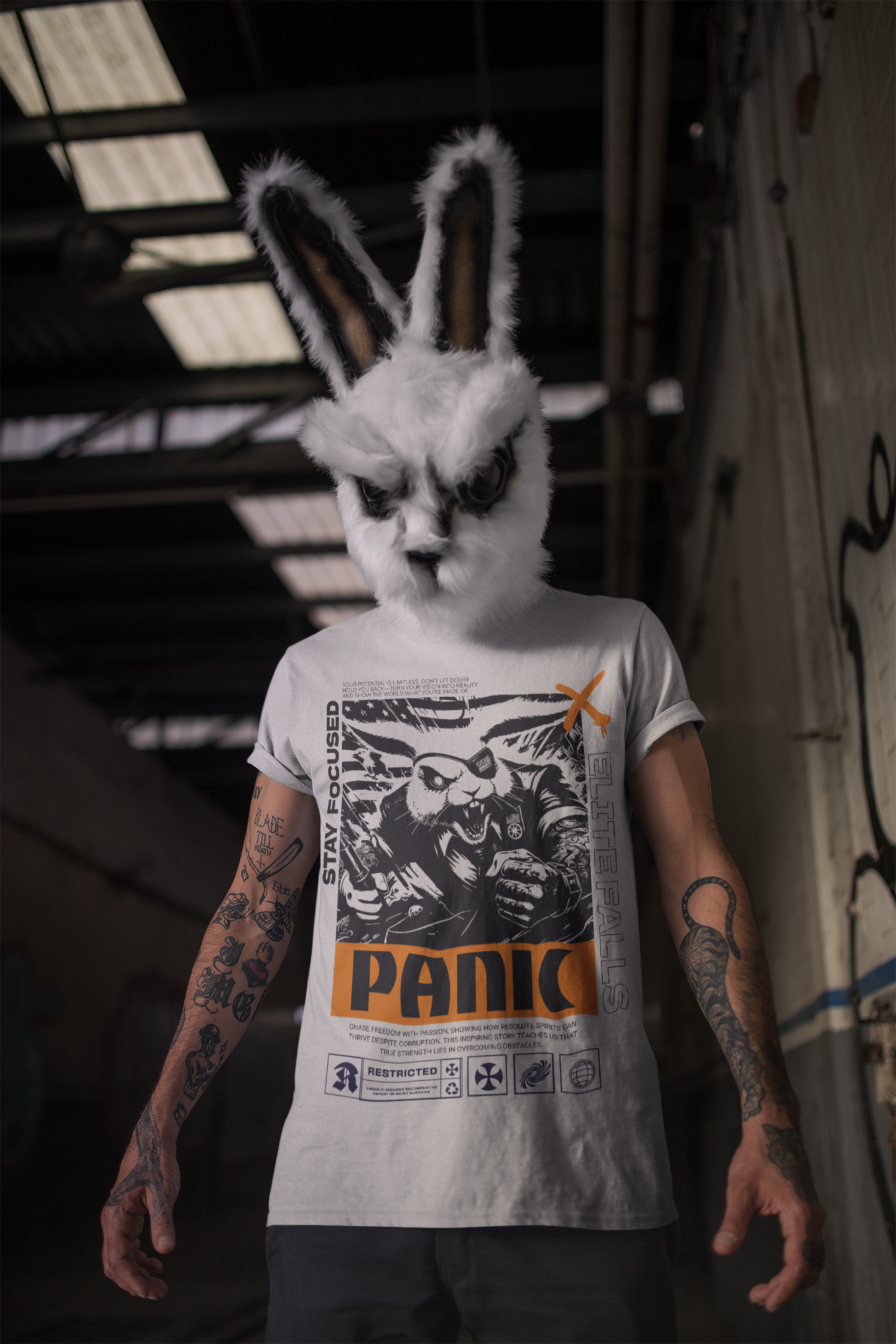Panic Medium Fit unisex T Shirt