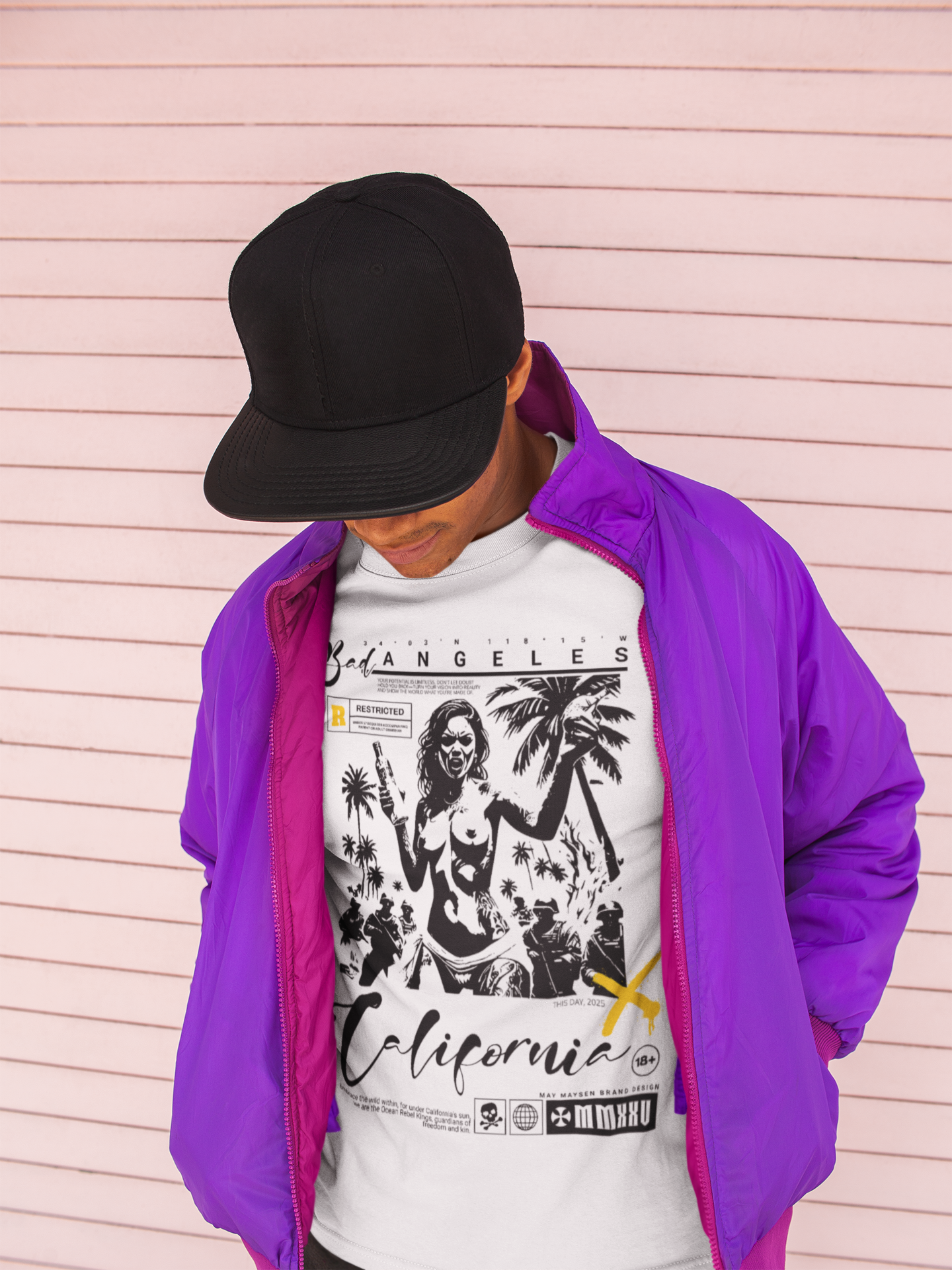 Bad Angeles Unisex Mid-Light-T-Shirt