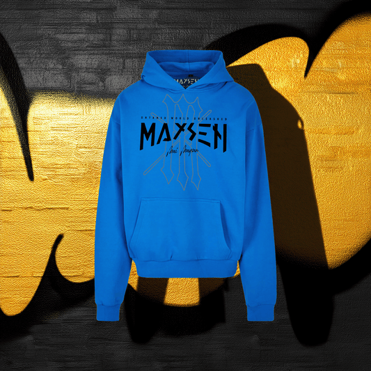 Maysen Black Logo Ultra Heavy Cotton Box Hoodie