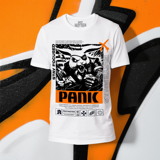Panic Medium Fit unisex T Shirt