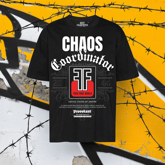 Provokant Chaos Tiger Cotton Oversized T-Shirt