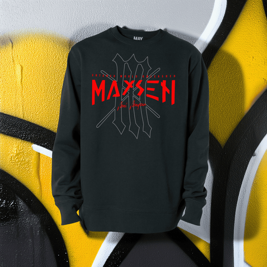 May Maysen Red Logo Iconic Unisex Crewneck-Sweatshirt