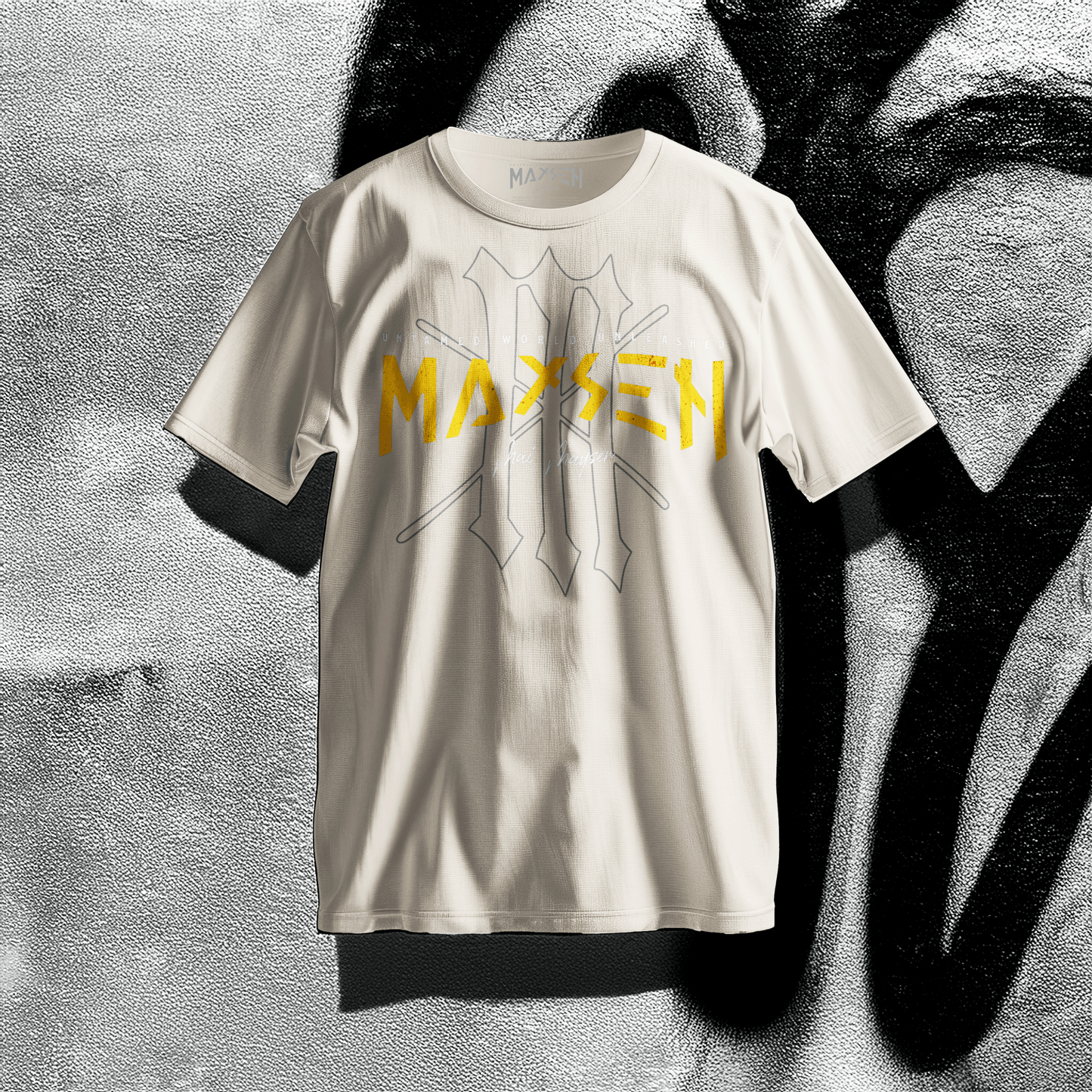 Maysen Yellow Logo Premium T-Shirt