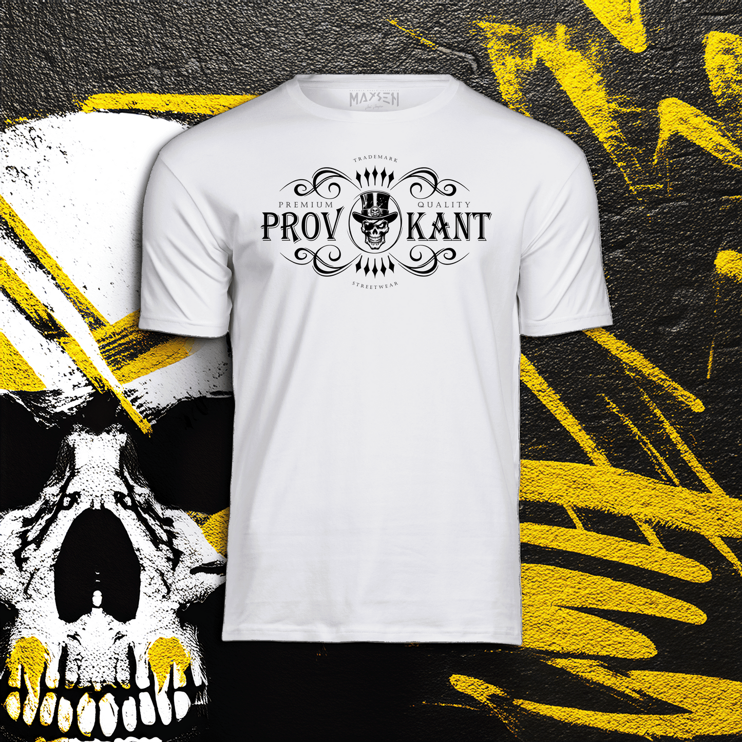 Provokant Original Black Logo Stretch T-Shirt