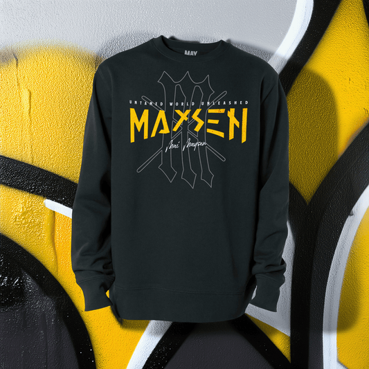 May Maysen Yellow Logo Iconic Unisex Crewneck-Sweatshirt