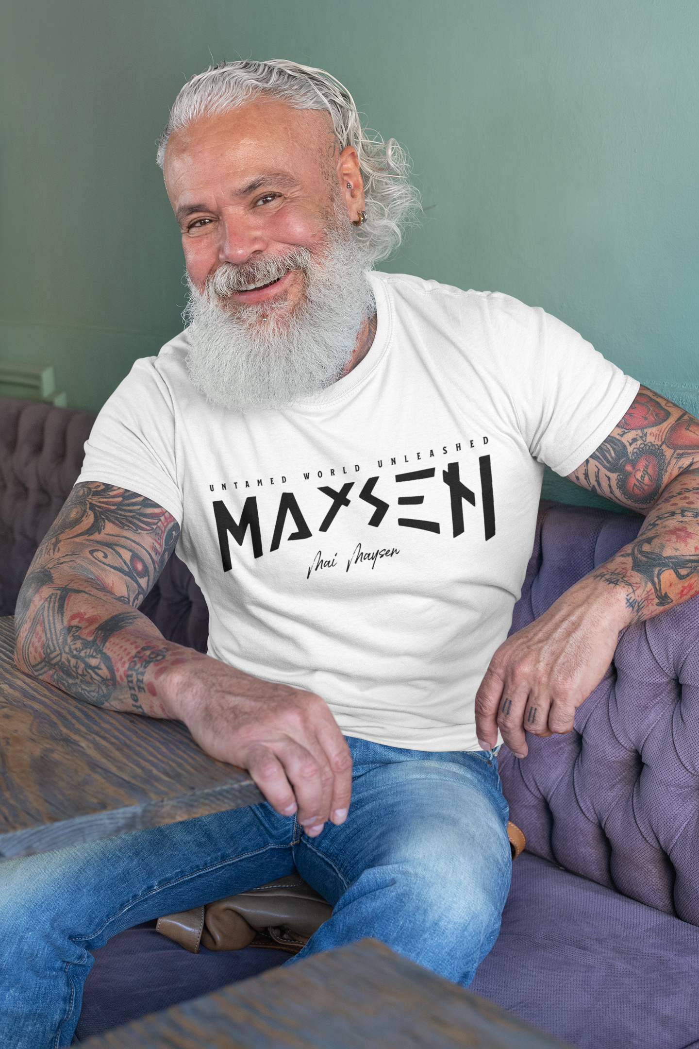 Maysen Black Logo Original Stretch T-Shirt