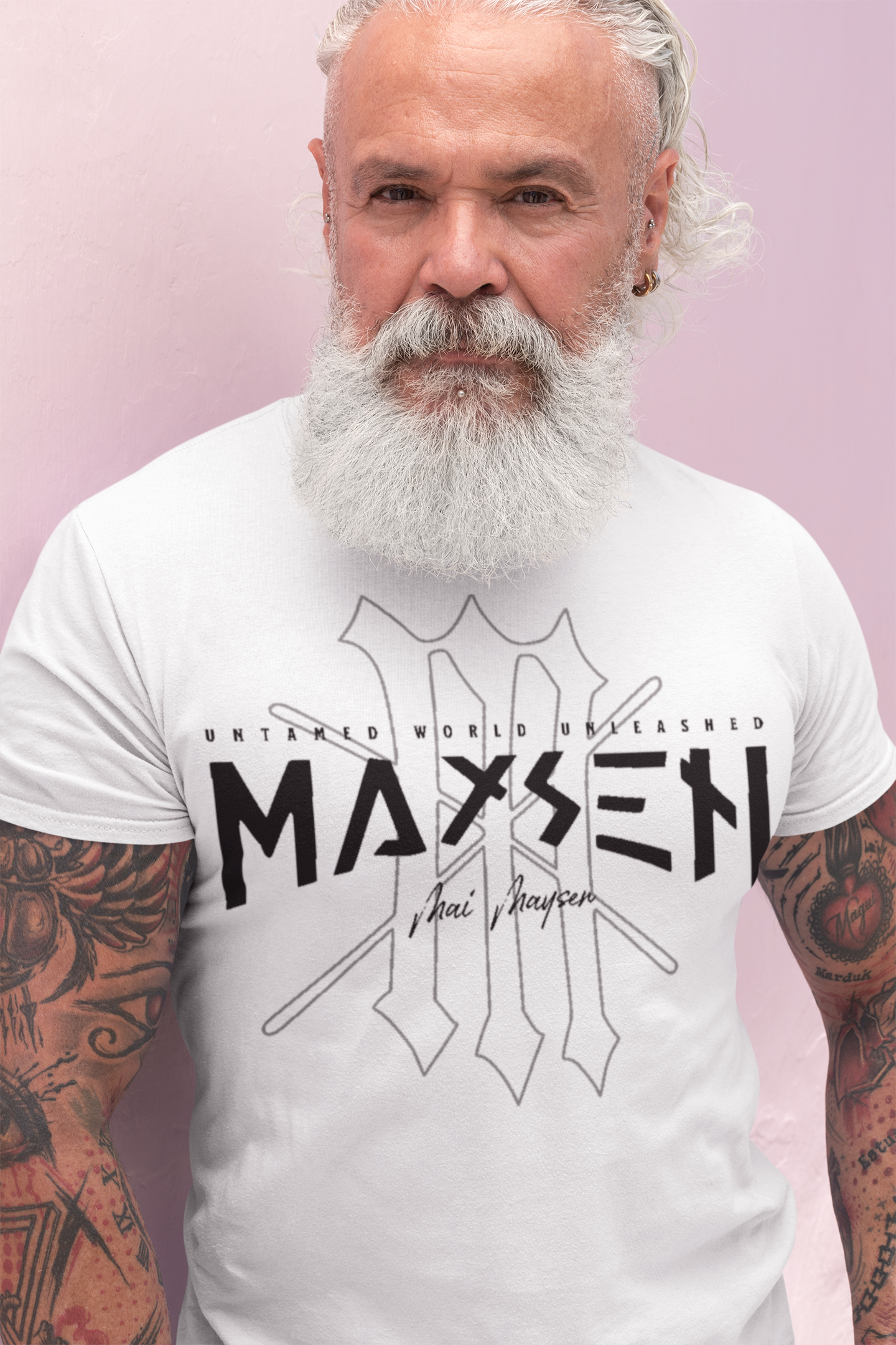 Maysen Black Logo Stretch T-Shirt